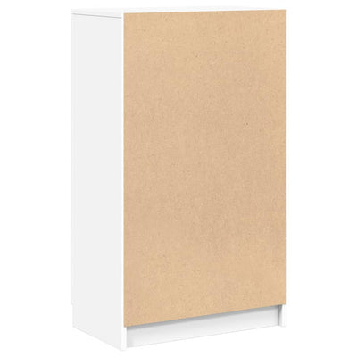 Shoe Cabinet White 59x35x100 cm Engineered Wood Payday Deals