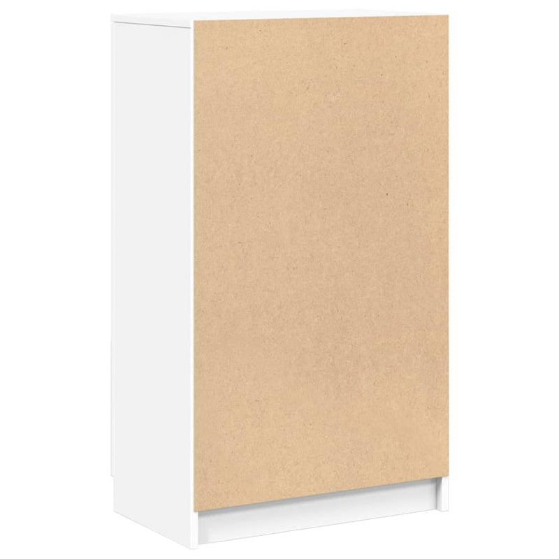 Shoe Cabinet White 59x35x100 cm Engineered Wood Payday Deals