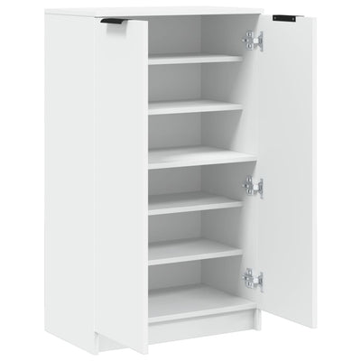 Shoe Cabinet White 59x35x100 cm Engineered Wood Payday Deals
