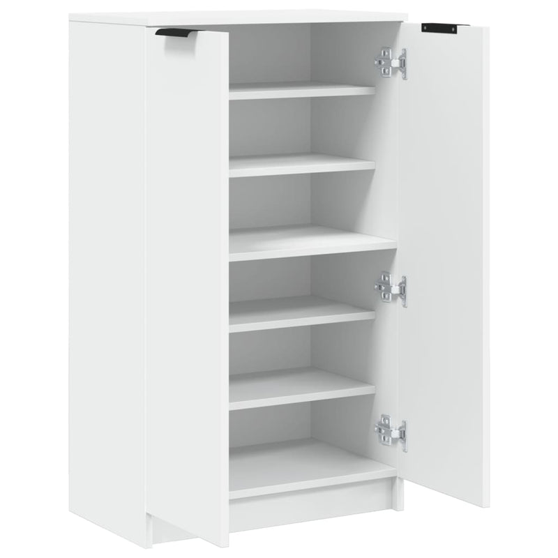 Shoe Cabinet White 59x35x100 cm Engineered Wood Payday Deals