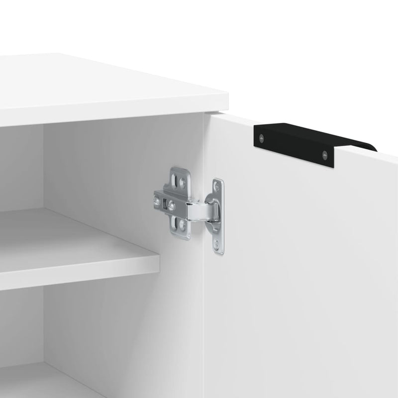 Shoe Cabinet White 59x35x100 cm Engineered Wood Payday Deals