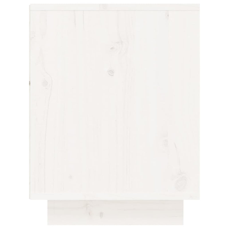 Shoe Cabinet White 60x34x45 cm Solid Wood Pine Payday Deals