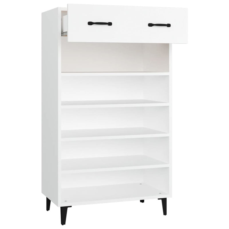 Shoe Cabinet White 60x35x105 cm Engineered Wood Payday Deals