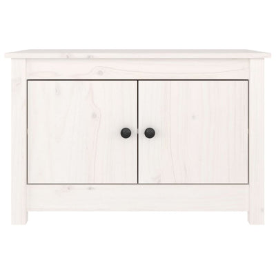 Shoe Cabinet White 70x38x45.5 cm Solid Wood Pine Payday Deals