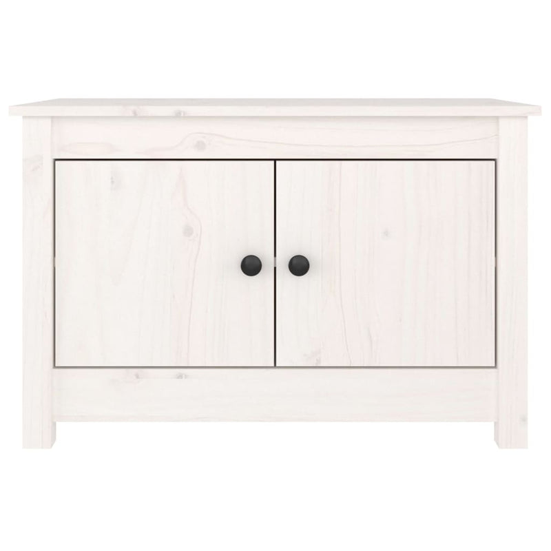 Shoe Cabinet White 70x38x45.5 cm Solid Wood Pine Payday Deals