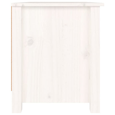 Shoe Cabinet White 70x38x45.5 cm Solid Wood Pine Payday Deals