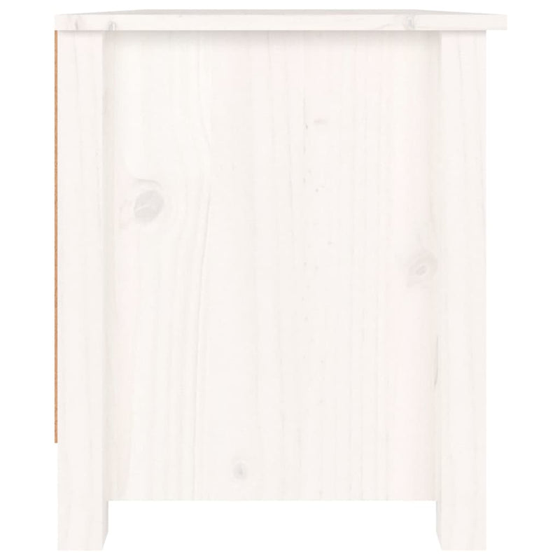 Shoe Cabinet White 70x38x45.5 cm Solid Wood Pine Payday Deals