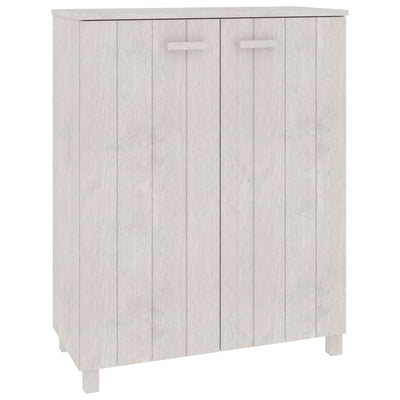Shoe Cabinet White 85x40x108 cm Solid Wood Pine Payday Deals