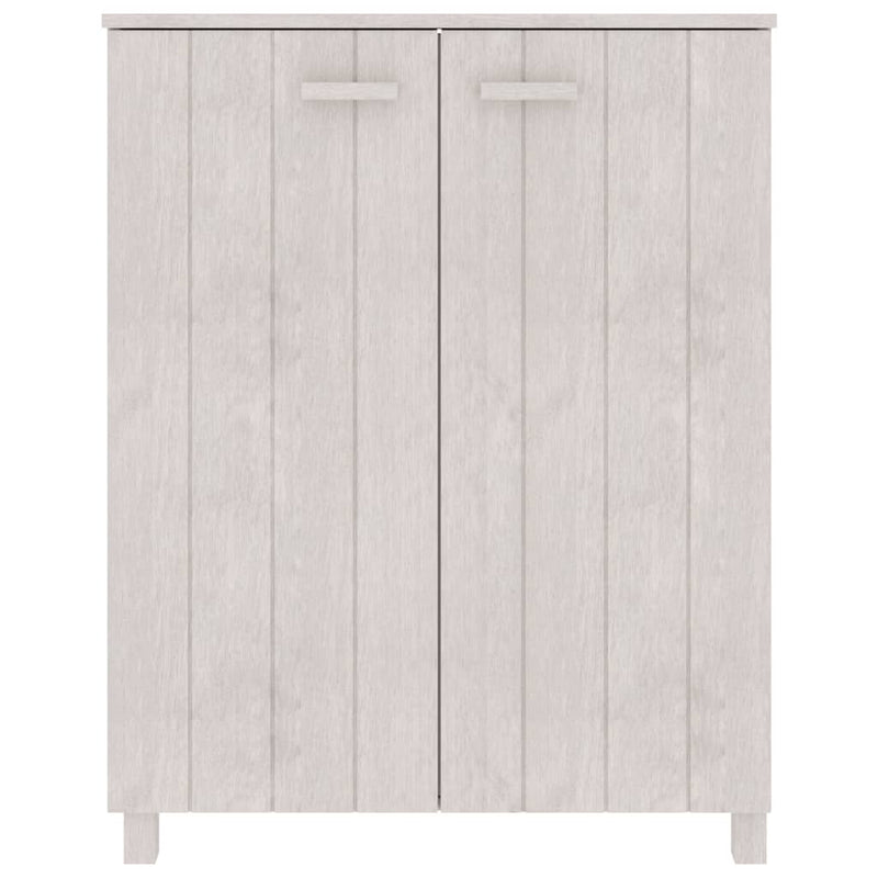 Shoe Cabinet White 85x40x108 cm Solid Wood Pine Payday Deals