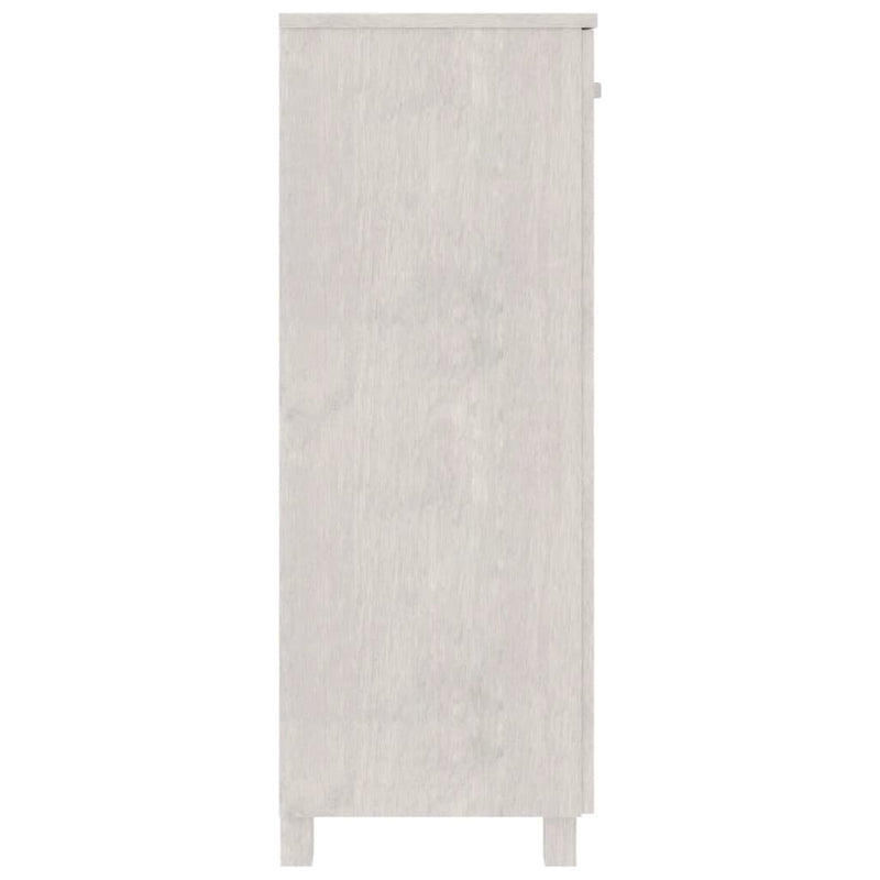 Shoe Cabinet White 85x40x108 cm Solid Wood Pine Payday Deals