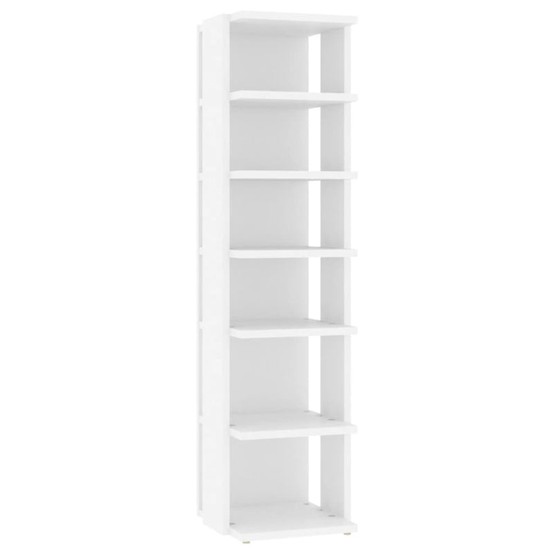 Shoe Cabinets 2 pcs White 27.5x27x102 cm Engineered Wood Payday Deals