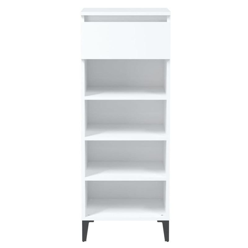 Shoe Rack White 40x36x105 cm Engineered Wood Payday Deals