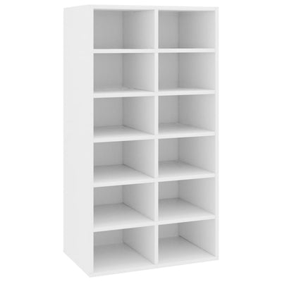 Shoe Rack White 54x34x100.5 cm Engineered Wood Payday Deals