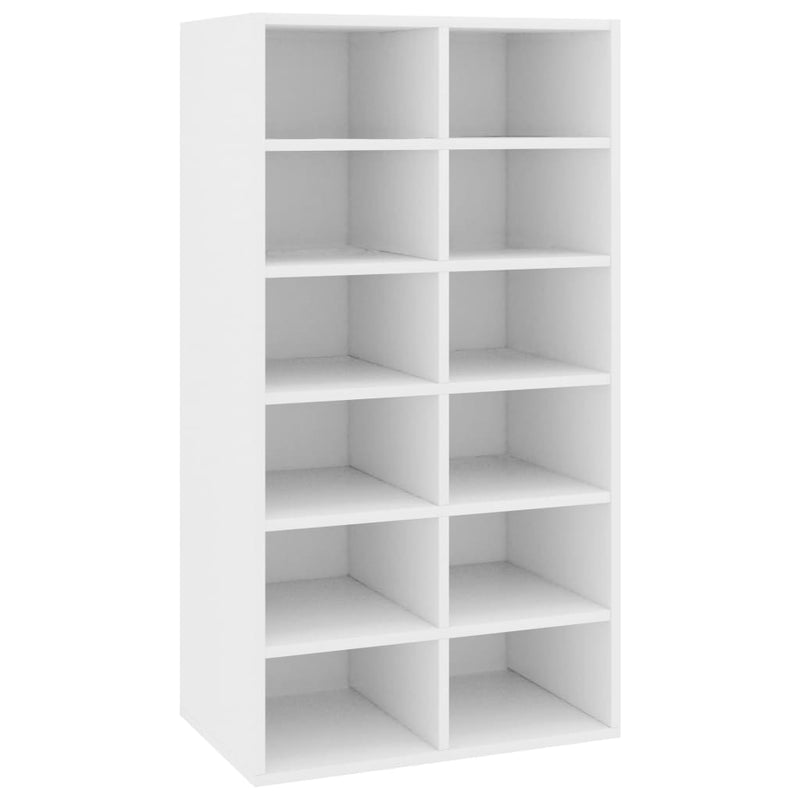 Shoe Rack White 54x34x100.5 cm Engineered Wood Payday Deals