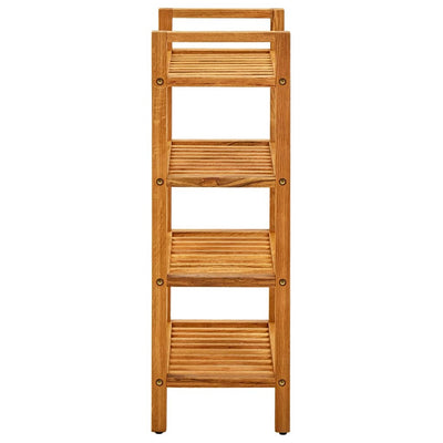 Shoe Rack with 4 Shelves 50x27x80 cm Solid Oak Wood Payday Deals