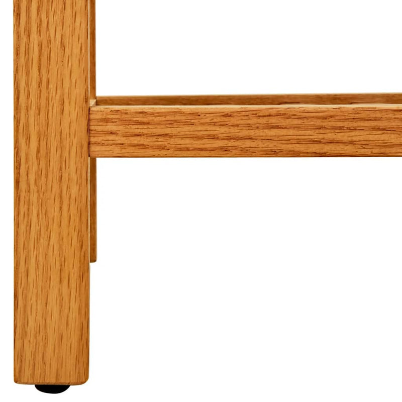 Shoe Rack with 4 Shelves 50x27x80 cm Solid Oak Wood Payday Deals