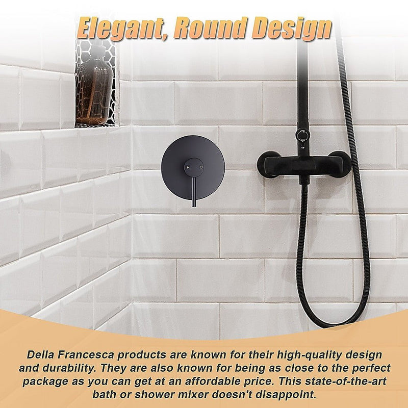 Shower Bath Mixer Tap Bathroom Electroplated Matte Black Payday Deals