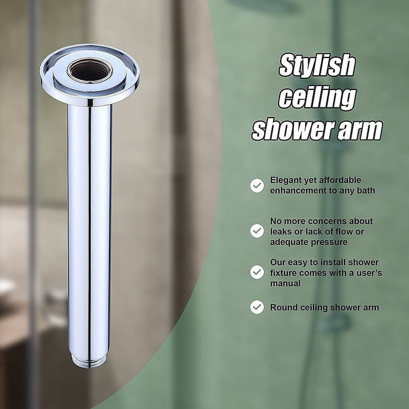 Shower Head Arm Wall Connector Round Bathroom Rainforest ShowerHead Payday Deals