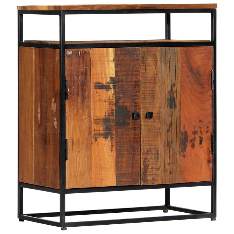 Side Cabinet 60x35x76 cm Solid Reclaimed Wood and Steel Payday Deals