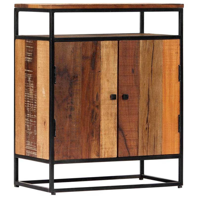 Side Cabinet 60x35x76 cm Solid Reclaimed Wood and Steel Payday Deals