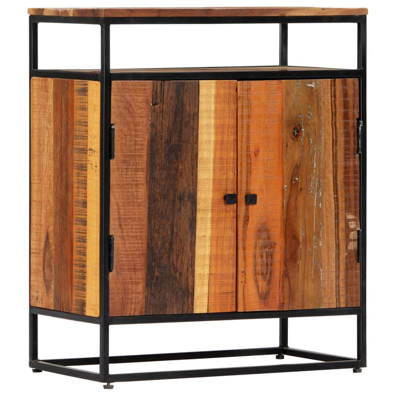 Side Cabinet 60x35x76 cm Solid Reclaimed Wood and Steel Payday Deals
