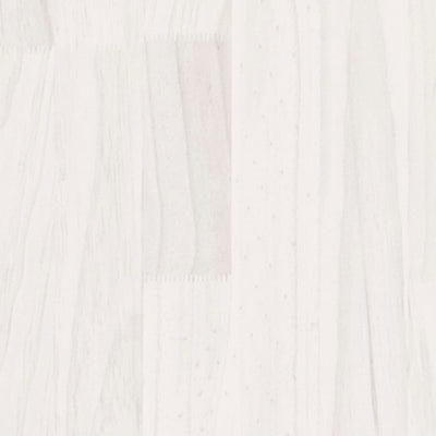 Side Cabinet White 60x36x84 cm Solid Pinewood Payday Deals
