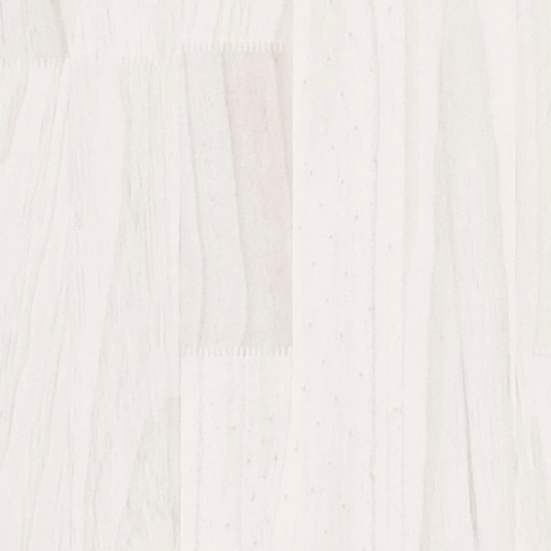 Side Cabinet White 60x36x84 cm Solid Pinewood Payday Deals