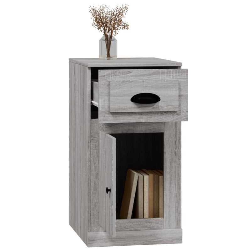 Side Cabinet with Drawer Grey Sonoma 40x50x75 cm Engineered Wood Payday Deals