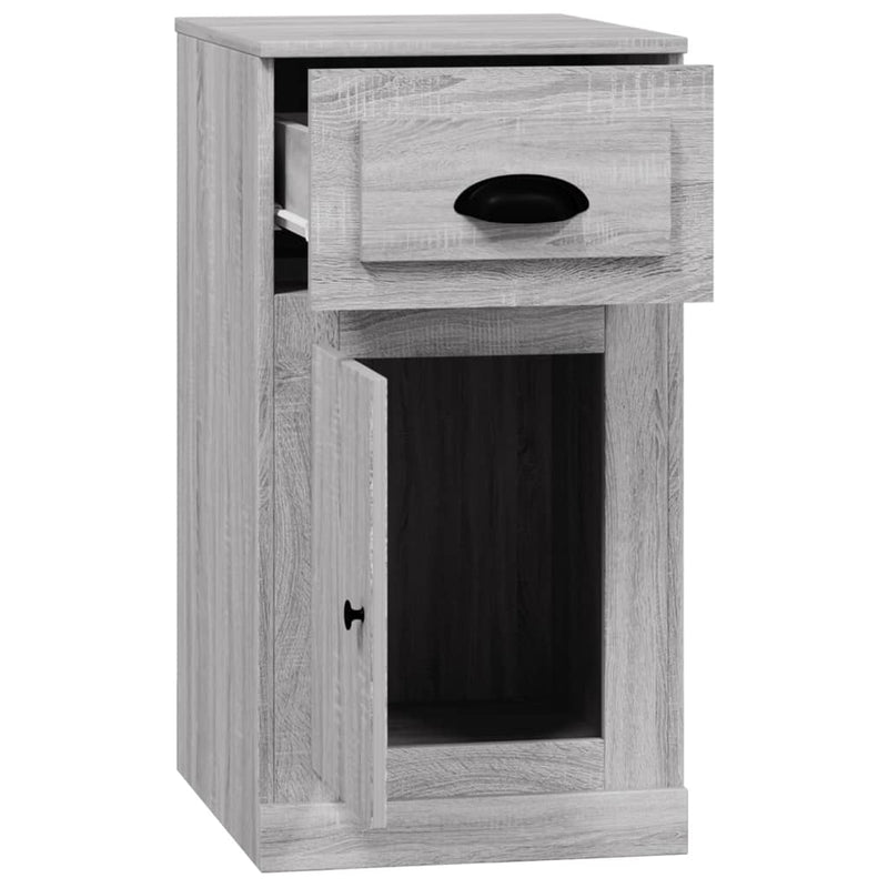 Side Cabinet with Drawer Grey Sonoma 40x50x75 cm Engineered Wood Payday Deals
