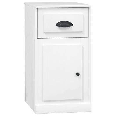 Side Cabinet with Drawer High Gloss White 40x50x75 cm Engineered Wood Payday Deals