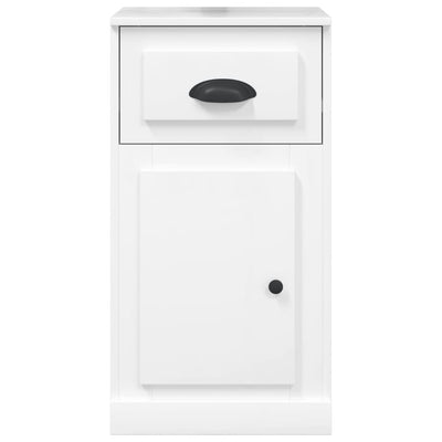 Side Cabinet with Drawer High Gloss White 40x50x75 cm Engineered Wood Payday Deals