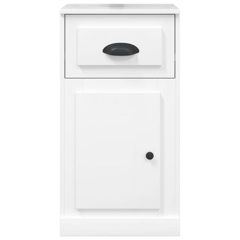 Side Cabinet with Drawer High Gloss White 40x50x75 cm Engineered Wood Payday Deals
