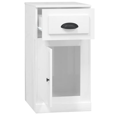 Side Cabinet with Drawer High Gloss White 40x50x75 cm Engineered Wood Payday Deals