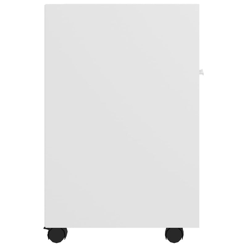 Side Cabinet with Wheels White 33x38x60 cm Engineered Wood Payday Deals