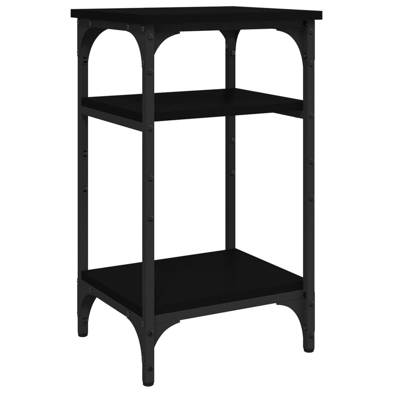 Side Table Black 35x30x60 cm Engineered Wood Payday Deals