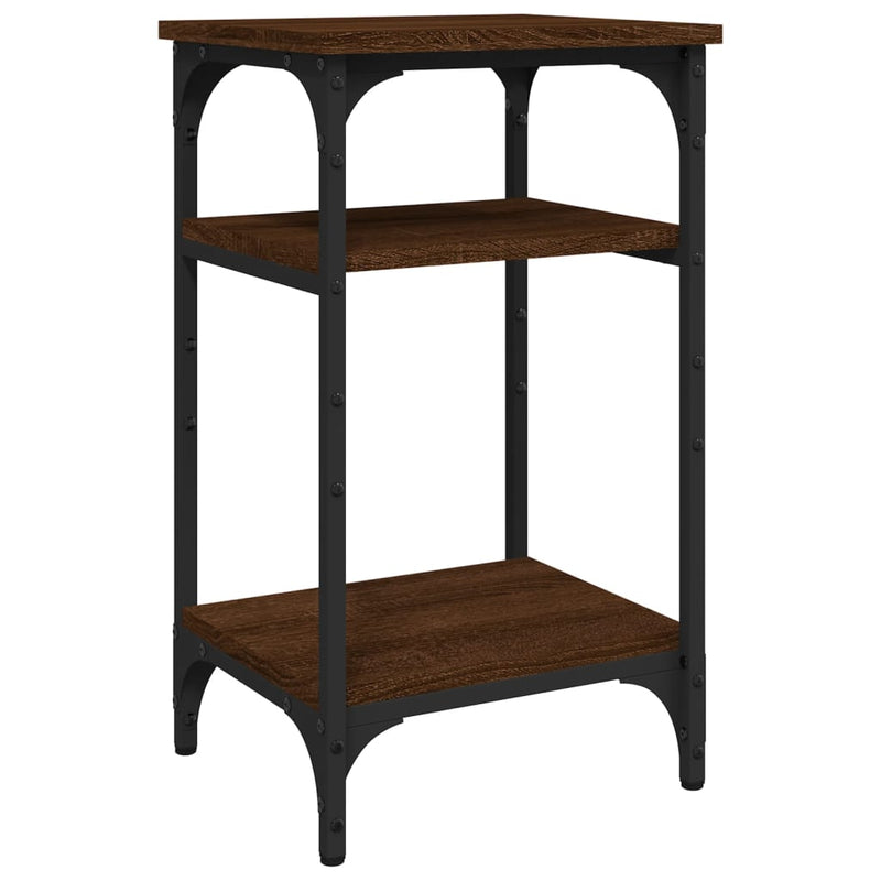 Side Table Brown Oak 35x30x60 cm Engineered Wood Payday Deals