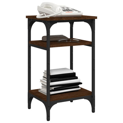 Side Table Brown Oak 35x30x60 cm Engineered Wood Payday Deals