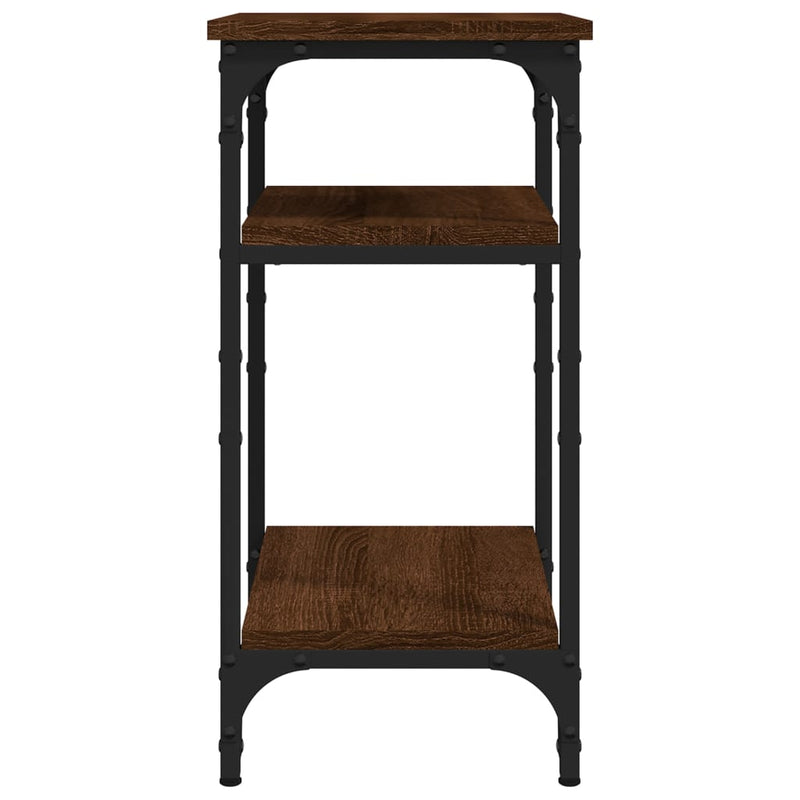 Side Table Brown Oak 35x30x60 cm Engineered Wood Payday Deals