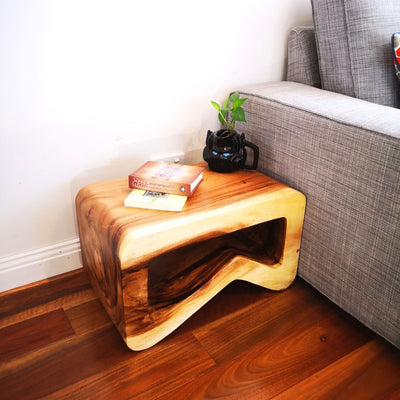 Side table, coffee table or entrance corner table-hand crafted from solid wood Payday Deals