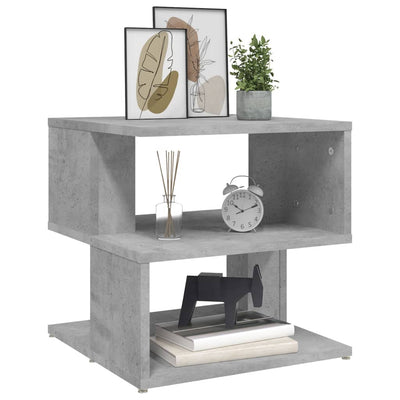 Side Table Concrete Grey 40x40x40 cm Chipboard Payday Deals