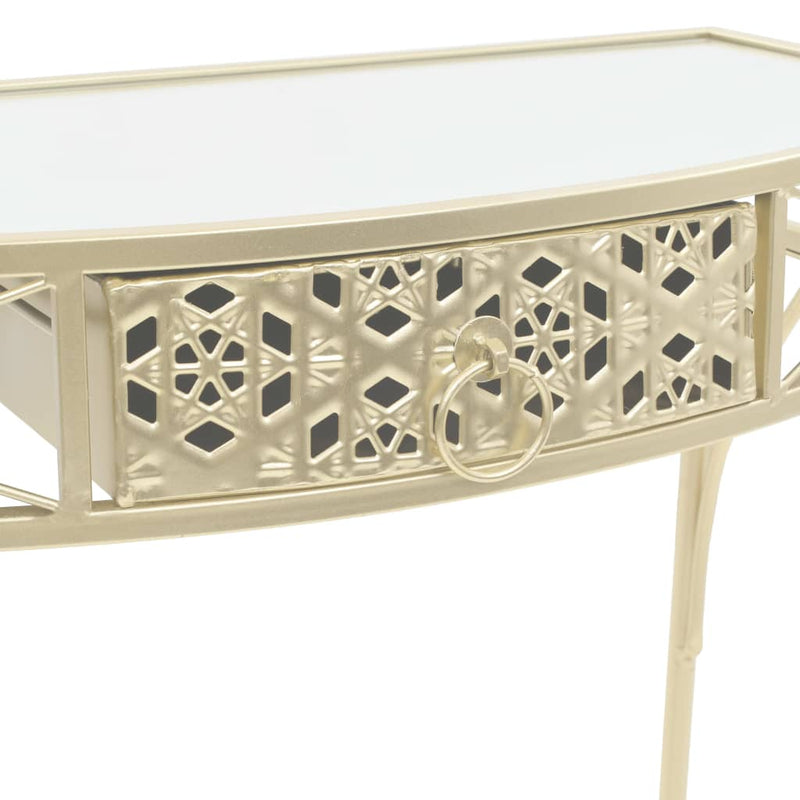 Side Table French Style Metal 82x39x76 cm Gold Payday Deals