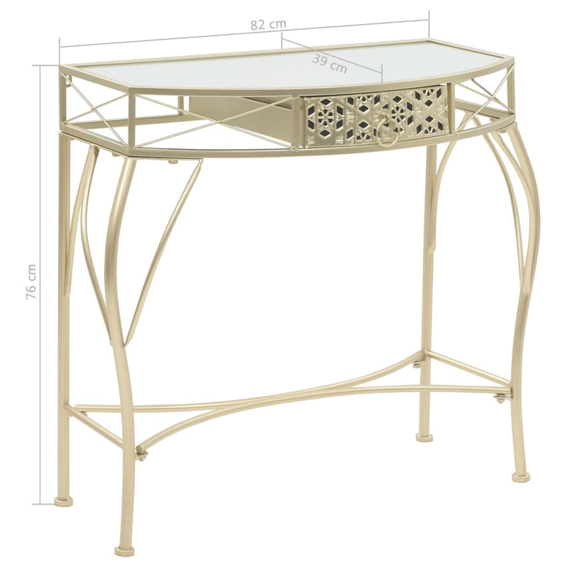 Side Table French Style Metal 82x39x76 cm Gold Payday Deals