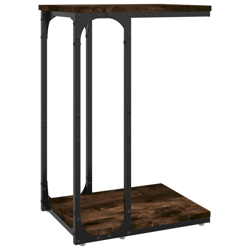 Side Table Smoked Oak 40x30x60 cm Engineered Wood Payday Deals