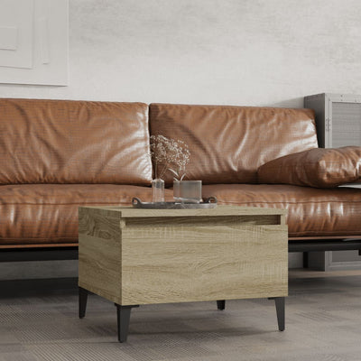 Side Table Sonoma Oak 50x46x35 cm Engineered Wood Payday Deals