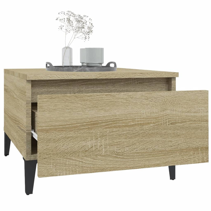 Side Table Sonoma Oak 50x46x35 cm Engineered Wood Payday Deals