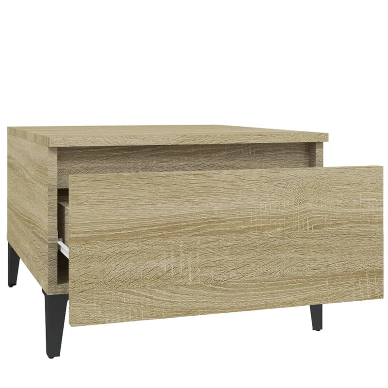 Side Table Sonoma Oak 50x46x35 cm Engineered Wood Payday Deals