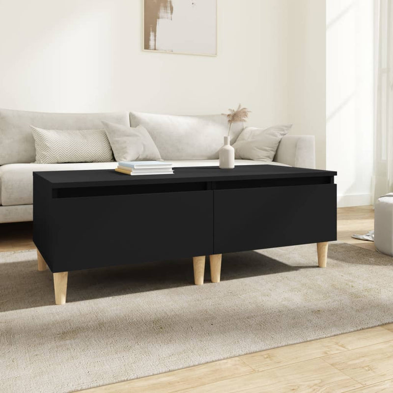Side Tables 2 pcs Black 50x46x35 cm Engineered Wood Payday Deals