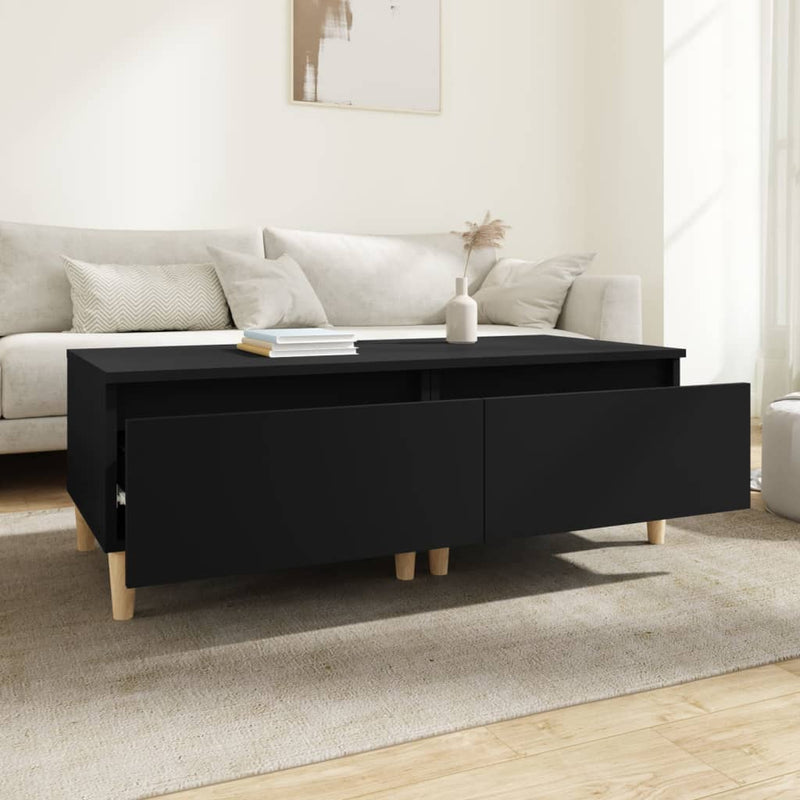 Side Tables 2 pcs Black 50x46x35 cm Engineered Wood Payday Deals