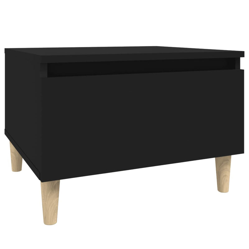 Side Tables 2 pcs Black 50x46x35 cm Engineered Wood Payday Deals