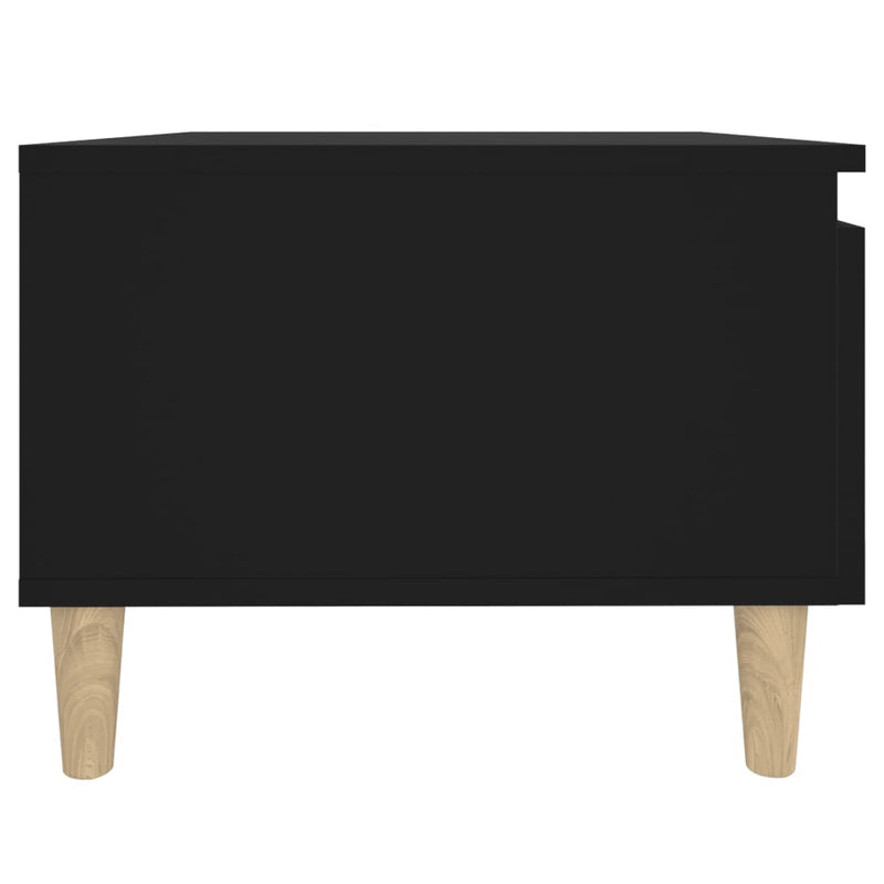 Side Tables 2 pcs Black 50x46x35 cm Engineered Wood Payday Deals